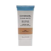 커버걸하기 COVERGIRL 클린 매트 BB 크림 미디엄 540 지성 피부용포장은 다를 수 있음 1 Fl 온스1개, Medium 540, 1 Fl Oz Pack of 1