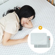 [베개커버 증정] 쾌적한 커블 듀라론 쿨매트, 슈퍼싱글(SS)_블루+베개커버 증정