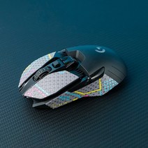 로지텍 G900 G903 Hero 마우스 그립 테이프 신버전, 펑크 그레이핑크 (0.4mm)