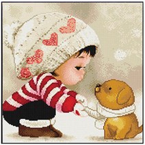 그린 보석 십자수 DIY 키드, 1개, 아기 걸szx-1