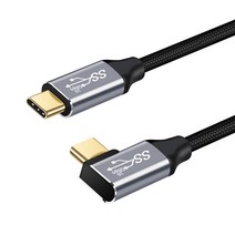 드림에코 100W 양방향 C PD USB 3.1 Gen2 고속 데이터 충전케이블, 150cm
