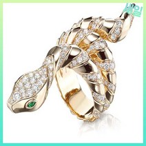 뱀반지 행운 스탈 링 주위에 간단한 금속 파티 동물 핸드 쥬얼리 액세서리 크기