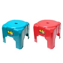 플라스틱 낮은 의자, 신흥콤비의자(레드)