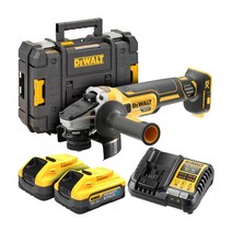 디월트/DCG405H2T/20V MAX XR 브러쉬리스 충전 그라인더/슬라이드 스위치/5.0Ah/세트