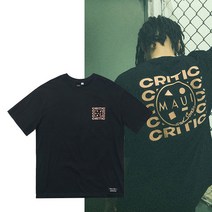 마우이앤선즈 크리틱 반팔티 T01 BLACK