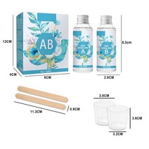 크리스탈 에폭시 수지 키트 ab 슈퍼 접착제 빠른 건조 하드 접착제 diy 공급 아트 캐스팅 수지 쥬얼리 몰드 접착제, 01 Epoxy Resin Kit
