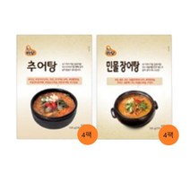 !!TV방송상품!! [미당] 보양 탕세트(추어탕4팩+민물장어탕4팩)/G, (추어탕4팩+민물장어탕4팩)