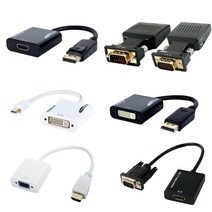 HDMI 젠더 VGA RGB TO HDMI 변환 DP DVI USB C타입 맥북 노트북 컨버터, AP-VGAHDMI002