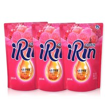 1등섬유유연제 애경 아이린 핑크로즈 800ml X 3팩, 아이린 섬유유연제 핑크로즈향 800ml X 3팩