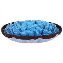 강아지노즈워크 노즈워크장난감 펫토이 애완동물 스너플 매트 개 스니핑 훈련 담요 조절 가능한 방수 누수 방지 슬로우 피딩 패드 스트레스 해소 코 작업, 파란