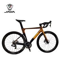 풀카본자전거 Java FUOCO J.AIR 전체 섬유 도로 22 속도 경쟁 경주 와이어, 51cm170cm-190cm, 황금