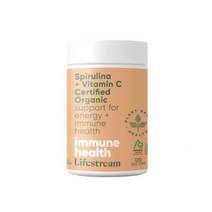 라이프스트림 스피루리나 Spirulina 비타민 C 인증 유기농 120 베지캡슐