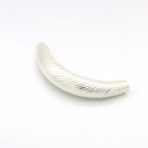 카렌실버 925 은 통통빗살무늬 파이프 4.5cm펜던트 목걸이 팔찌 DIY재료