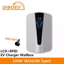 EVSE 월박스 EV 자동차 충전기 전기 충전 스테이션 타입 2 48A 22KW 3 상 IEC62196-2 플러그 5m 케이블 694887, 22KW IEC62196 Type2 694887
