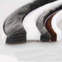 날씨 스트립 도어 씰 스트립 양모 더미 씰 브러시 Weatherstrip 드래프트 스토퍼 창 강모 씰, 회색, T, 23mm
