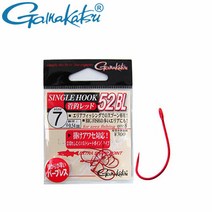 가마가츠 송어낚시바늘 트라우트훅 싱글훅 52BL 레드, RED 6호-361926