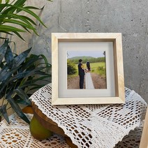 정사각 원목 액자 프레임 매트보드 세트, 6)6060액자와 매트지