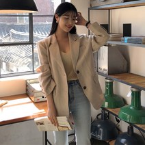 채윤러브 chaeyoon love 여성 캐주얼 면마 자켓