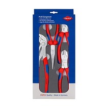KNIPEX 002001V17 플라이어 세트 우레탄 트레이 포함