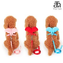 강아지 고양이 엔젤 리드줄 산책 목줄 가슴줄, 색상:블랙