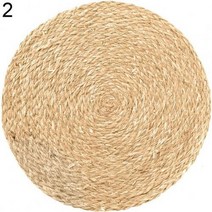 볏짚 짚 받침 냄비 받침대 라탄 캠핑 공예 공예품 매트 옥수수 물 잔디 수제 직조 라운드 코스터 패드 단열 플레이스 매트 테이블 장식 액세서리 도매, 18cm