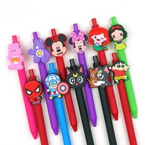 잘써지는 다꾸펜 필기감좋은 캐릭터 볼펜 200종, 251.블랙/스마일구름