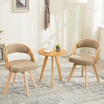 회전 식탁 의자 노르딕 북유럽 360도 180도 원목 등받이, 04.단단한 나무 컬러 티 테이블, 1개