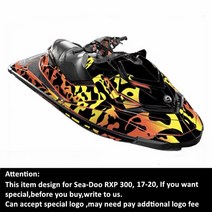 씨두 제트스키 brp sea-doo rxp 3002017-2020용 jaycreer 데칼 스티커 필름, 5, H