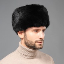 중장년 토끼털모자 남 겨울 두꺼운 야외 귀 보호대 동북 아빠 할아버지 모피 레이펑 솜모자