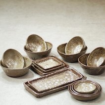 그릇 세트 도자기 식기 2인 4인 홈세트, 4인 세트-17pcs