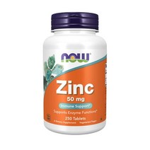 나우푸드 아연 zinc 50mg 250타블렛, 1개, 250정