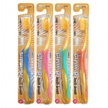 덴탈케어 클린큐 금이온칫솔 4개 색상랜덤 985GK8