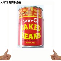 식자재 식재료 도매) 베이크드빈스(썬큐 420g) x4개, 골든타임벨 1