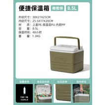 아이스박스 이글루아이스박스 낚시아이스박스 차량용아이스박스 캠핑 차량용아이스박스 쿨러 캐리어아이스박스, 휴대용 8.5L(그린)