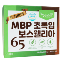 관절 연골 프리미엄 MBP 초록입 보스웰리아65, 1개(2병)