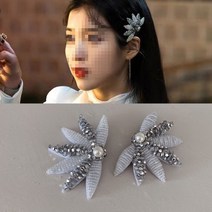 와드팩토리 플라워 큐빅 고급 머리핀 헤어핀 악세사리