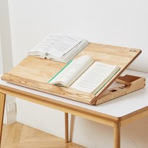 [곧은나무] 5단 명품 각도조절 독서대 800 오크 원목 필기독서대 책받침대, 선택:보조책상 800_오크내츄럴(오른손)