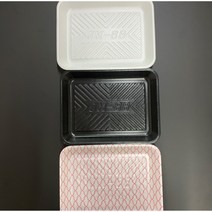 PSP 트레이 88호 200EA 소량판매 PSP용기 (정육접시 반찬포장 떡포장 일회용 접시), 검정200EA