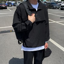 남녀공용 가을 아노락 세트 긴팔반팔 바람막이 반집업 반바지 조거팬츠 트레이닝복 셋업세트[반팔 긴팔] 5085