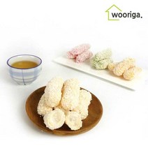 우리가스토리 찹쌀 유과 500g+500g 한과 설날선물 명절선물, 찹쌀유과 500g/쑥 찹쌀유과 500g