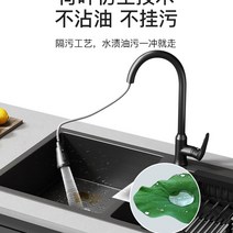 스테인레스 유로폼 주방 싱크대 나노 스틸 고급 블랙, 더블 슬롯(80*45cm) + 스테인리스