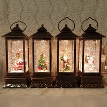 빌라드하우스 엔틱 랜턴 LED 크리스마스 워터볼, 지팡이