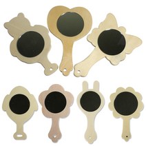 [문구조아] 나무 손거울 만들기 꾸미기 재료 토끼, 3개