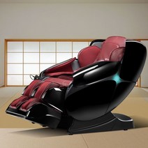 일본 안마의자 마사지기 전신 4D 럭셔리 전자동 공간 캡슐 다기능 의자 노인, B. 블랙 레드