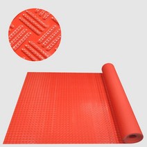 공장 복도 미끄럼방지 트립무늬 무타공 롤매트 발판 도어 바닥재 산업용 발매트, 그레이 1M