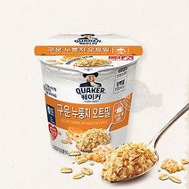 퀘이커 즉석 오트밀 컵 구운 누룽지50g, 상세페이지 참조