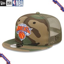 [미국정품] 857425 뉴에라 NBA 스냅백 캡모자 New York Knicks New Era 9FIFTY Trucker Snapback Hat - Camo