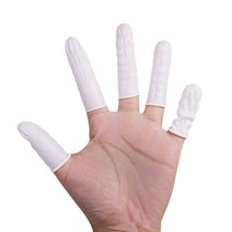 핑거코트 손가락골무 라텍스골무 대용량 100g 1팩, 4개