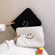 제이데이즈 스마일 아이패드 파우치 13인치, 밝은 화이트