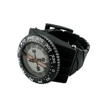 다이빙 나침반 수중 손목 장비 스킨스쿠버 방수 시계 고도계 프리다이빙 깊이 방향, 검은 색